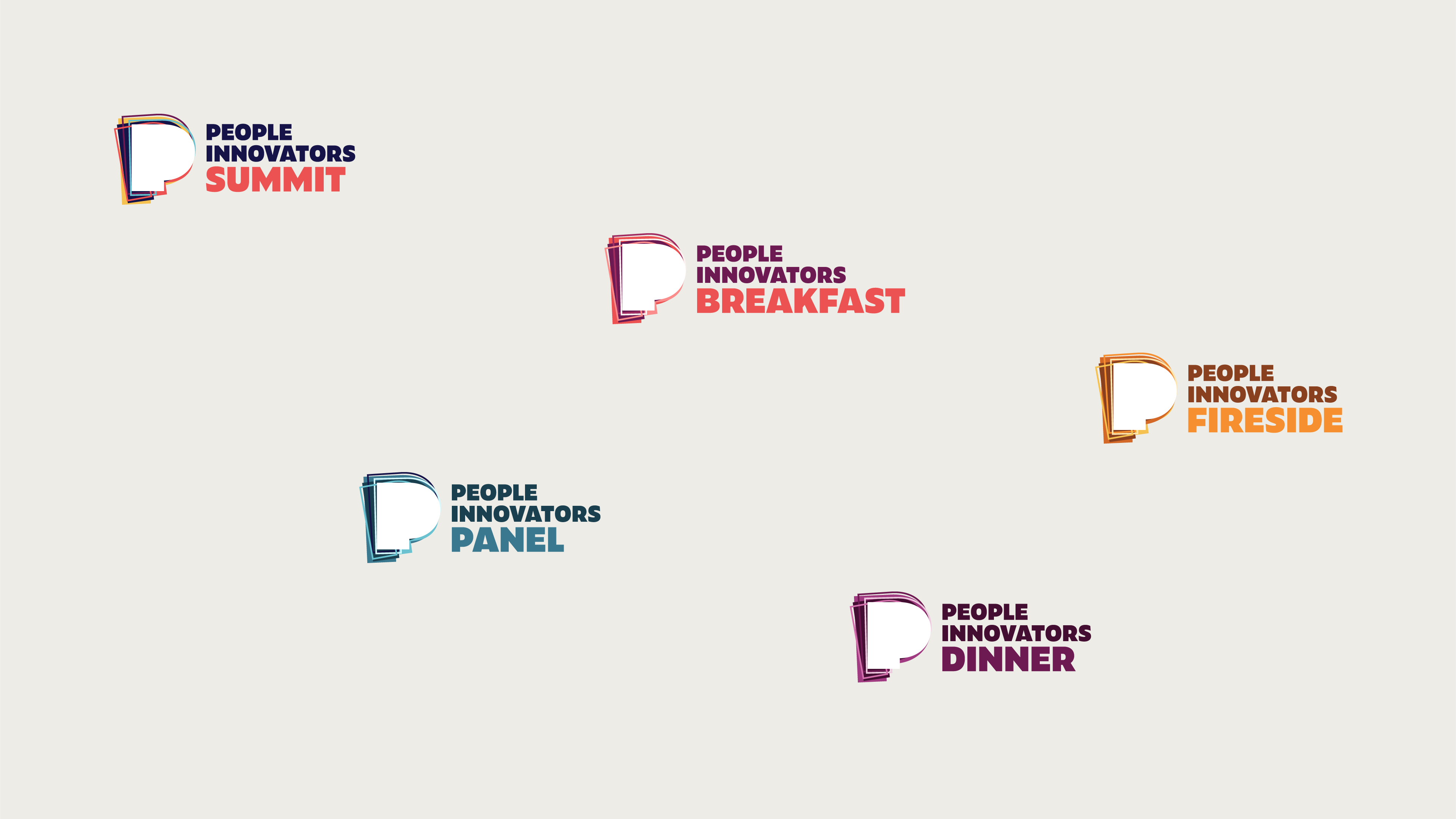 People Innovators events: logos